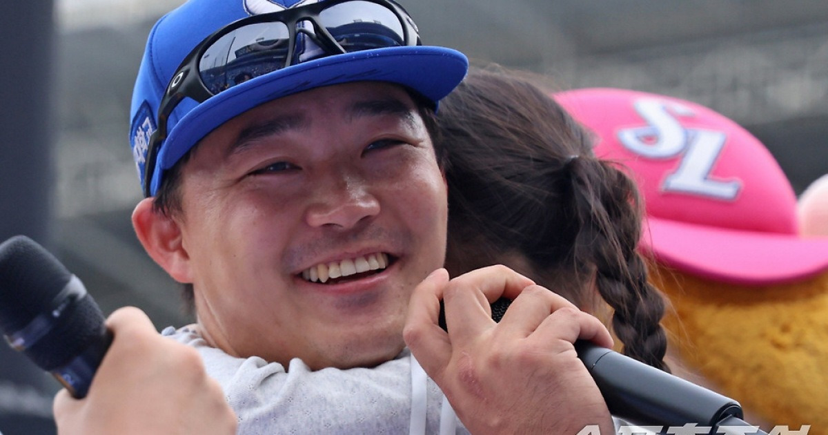 김영웅 빠지자 '미친 4할 타자' 등장. 백업의 반란→스리런포 폭발. "매 타석 대타처럼"[대구 인터