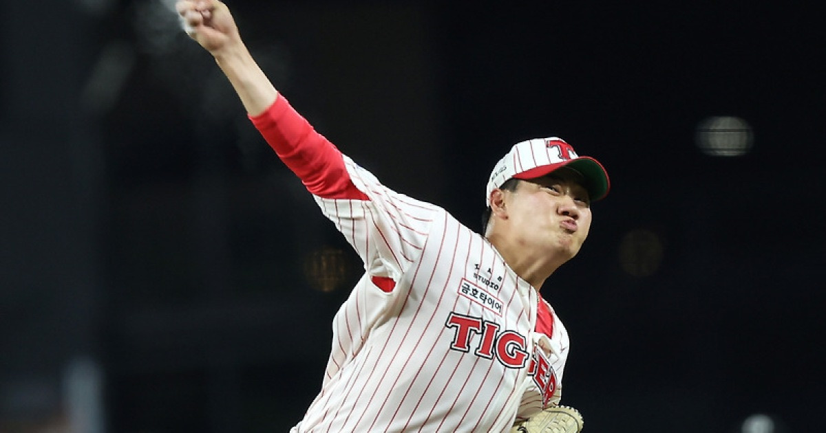 파이어볼러 아니었어? 142km 갸우뚱 → KIA 김시훈 첫 등판. 이범호 감독은 어떻게 봤을까