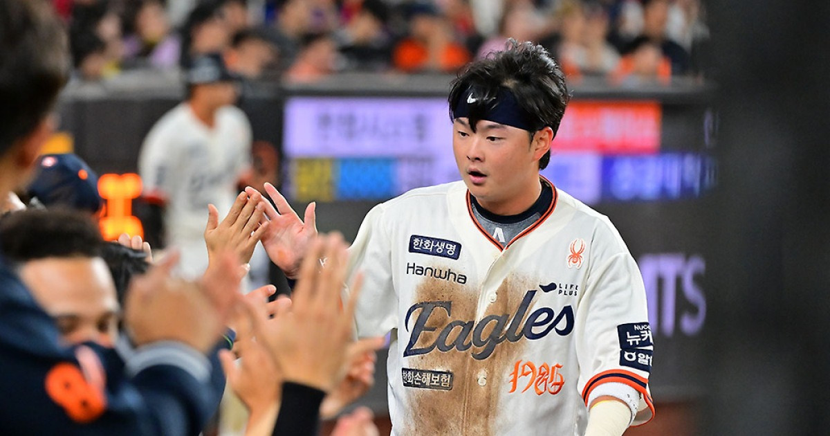 '노시환 2군행' 한화, 이도윤 선발 3루수 낙점…4번 강백호-5번 채은성 가동 [대전 현장]