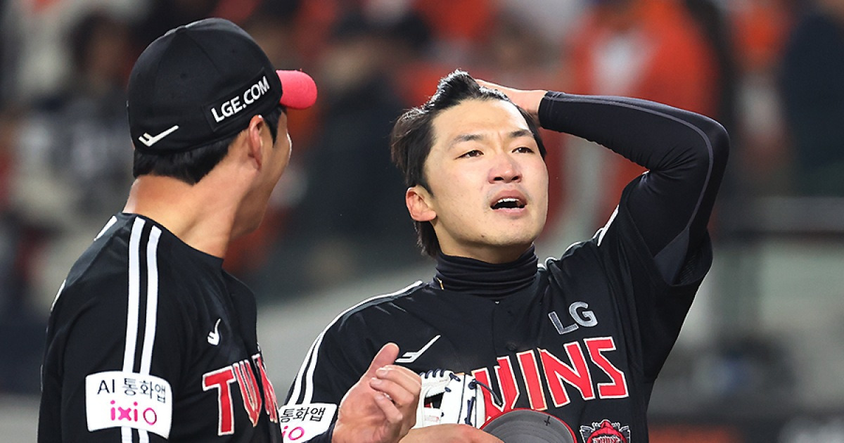 "캐치볼 할 때부터 울었다" 주장 박해민 왜 대역전극에 오열했나, 이 눈물이 LG를 말한다