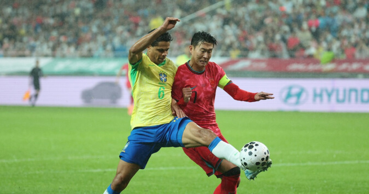 ‘수비 뚫리고 공격 약하고’ 월드컵 본선 숙제 남겼다…홍명보호, 브라질에 0-5 대패