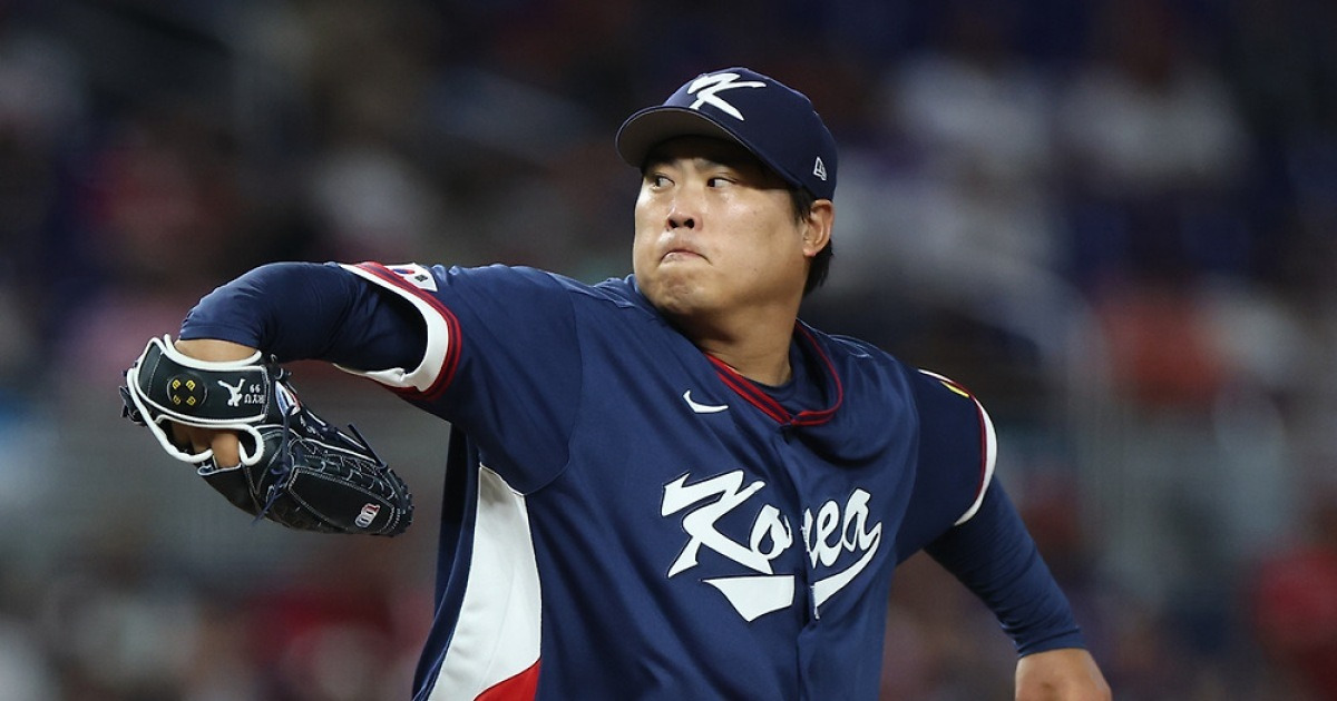 '1회 삼자범퇴' 류현진, 2회말 3실점→결국 조기 강판…도미니카 타선 불붙었다 [WBC]