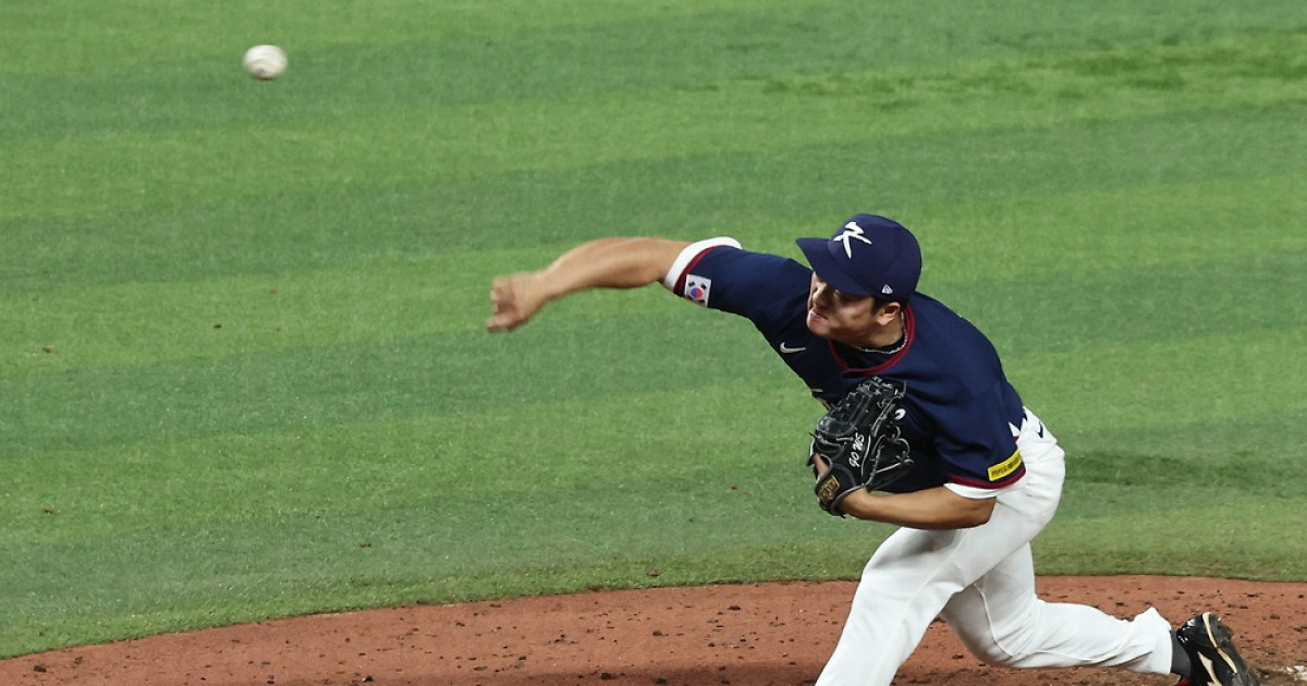 'MLB 마운드' 밟은 고우석 "멀게만 느껴졌는데…동료들 고마워"[WBC]