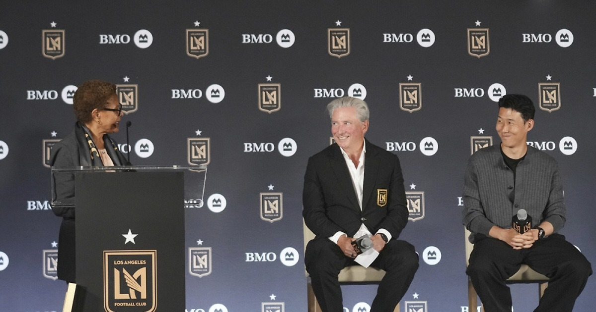 "X팔리게 뭐야" 손흥민 입단식 지켜본 LA 팬들의 장탄식, 대체 왜?