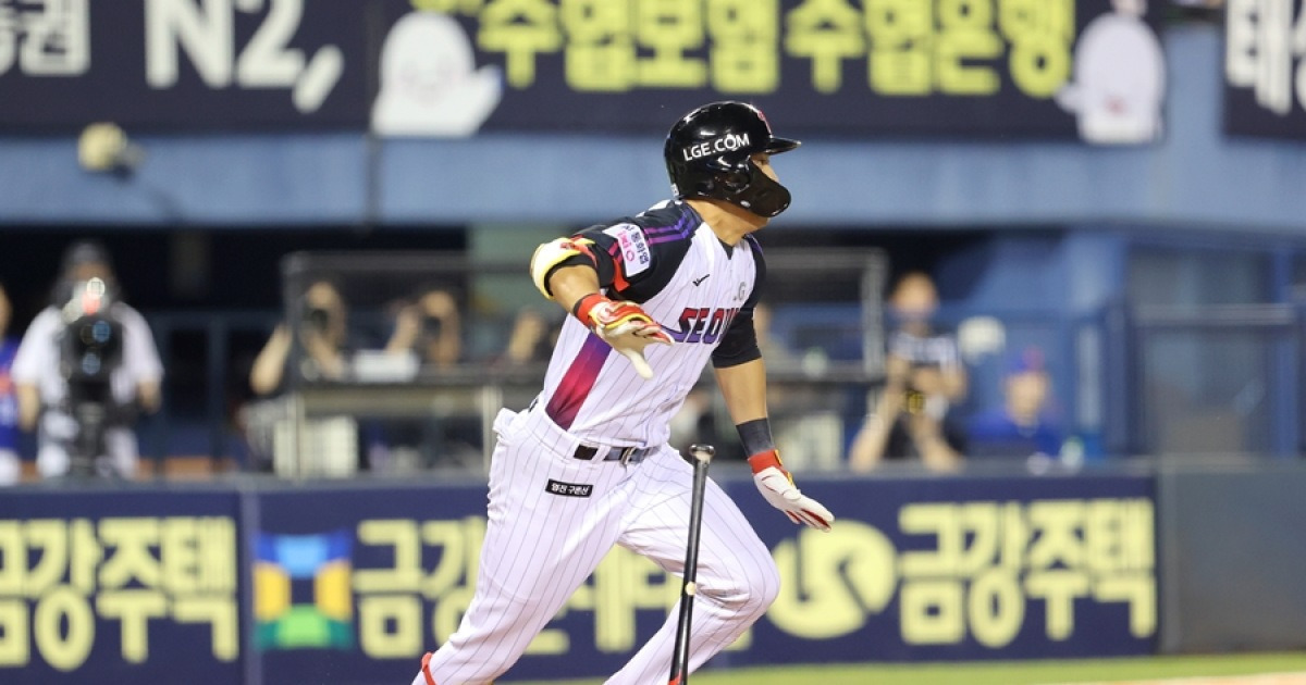 LG 복덩이가 미쳤어요…천성호 3안타 1볼넷 4득점 개인 신기록→LG 5연승 신바람