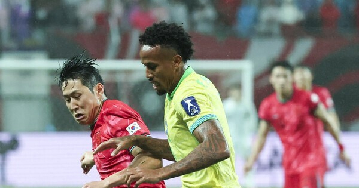 '브라질, 한국 5-0 폭격 후 일본과 2-2 무승부' 사무라이 블루 무승 끝? "부진한 성적 마감할 때"