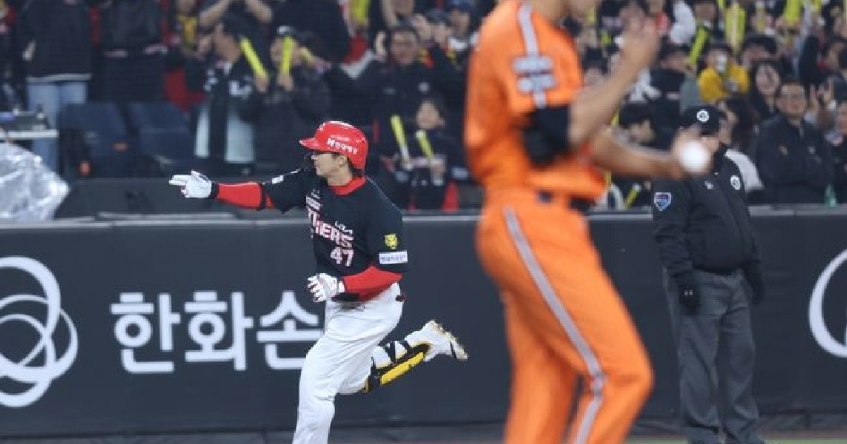 '나성범-김선빈-김도영 홈런 쾅쾅쾅!' KIA, 한화 추격 뿌리치고 6-5 승리…네일 7이닝 호투→김범수