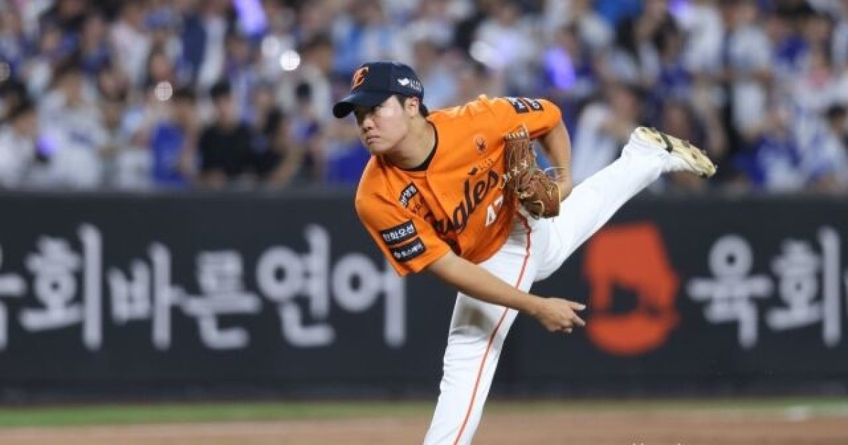 'ML 스카우트 또 왔다' 정우주, SD 관계자 앞에서 1이닝 무실점→위기관리 능력 선보여 [MD대전]