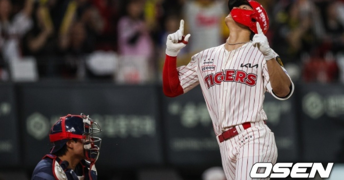 김도영 0-0 투수전 끝낸 솔로포→쐐기 투런포, 올러 11K 완봉쇼, KIA 5연패 마감...롯데 비슬리 11K 역