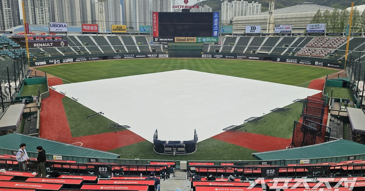 정훈 은퇴식, 만약 우천 취소되면 어떻게?…'6연패' 한화 만난 롯데 → 먹구름 가득한 사직 [부산