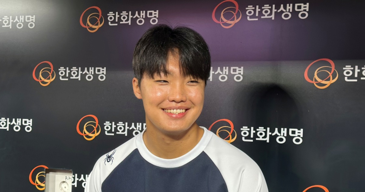 "목숨 걸고 막겠다" 입단 첫해 가을야구 앞둔 정우주의 출사표 [IS 피플]