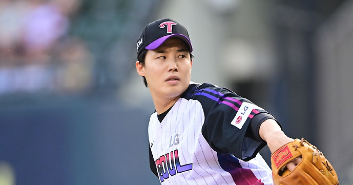 ‘후반기 최악투’ 임찬규, 키움전 5이닝 2자책 3실점..패전 위기