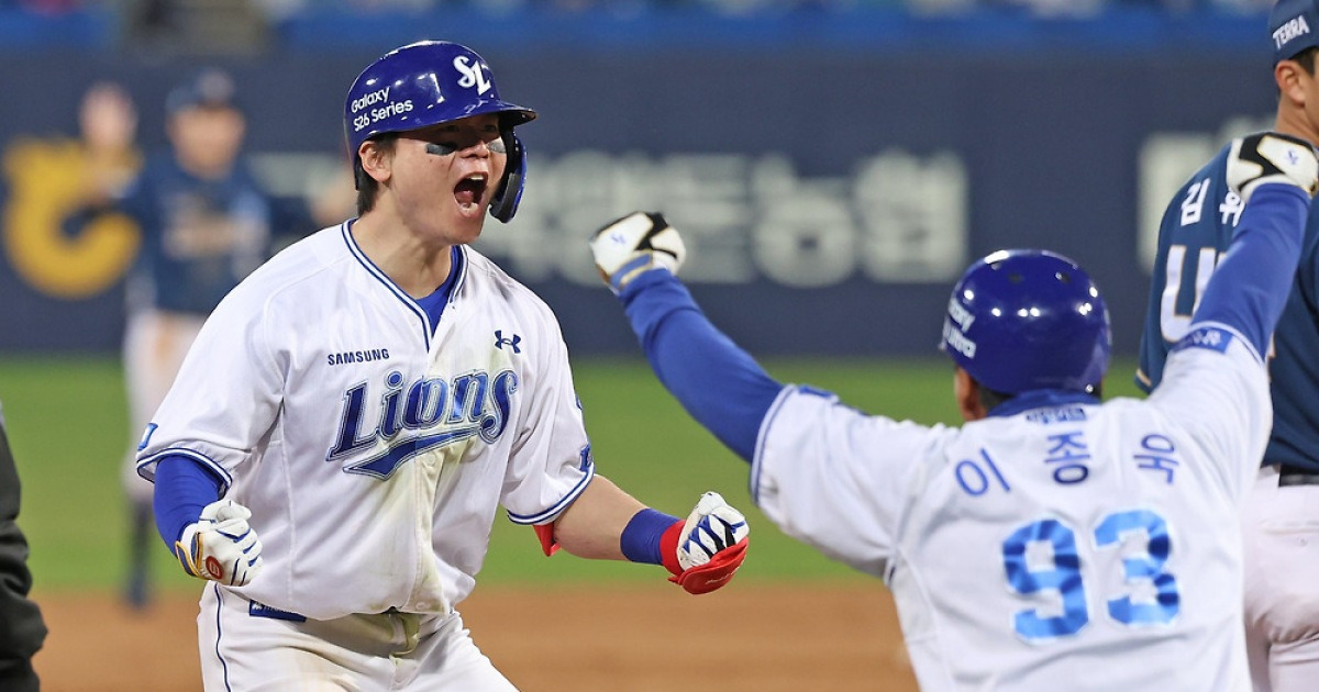 사이클링 대신 3루…박승규, 결승 3타점으로 삼성 승리 견인