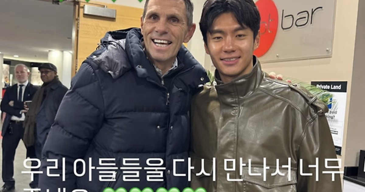 ‘한국 0-4 참패’ 포옛도 지켜봤다…전북 제자들 챙기며 “우리 아들들 만나 너무 좋네요”