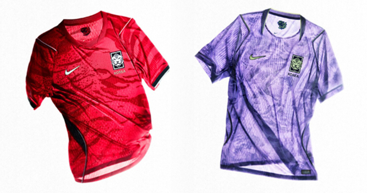 '호랑이의 기습' 나이키, 한국 축구대표팀 유니폼 공개