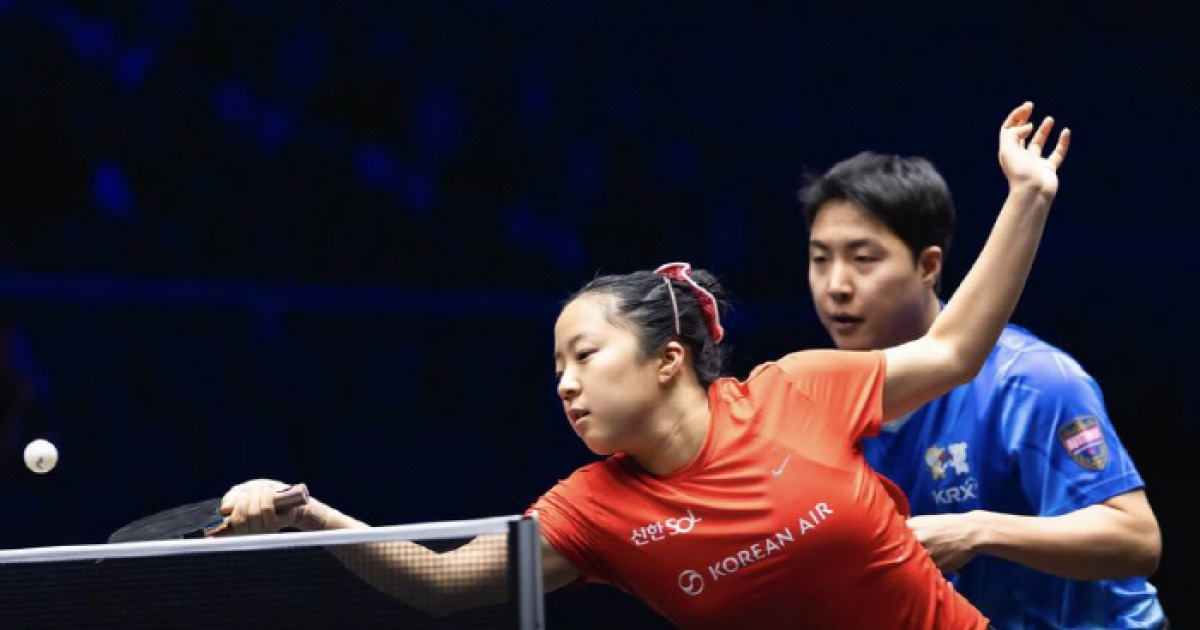 "아깝다!14-16 듀스전쟁" 신유빈X임종훈조 '세계1위'中조에 석패...아쉬운 준우승[WTT美스매시 혼복 