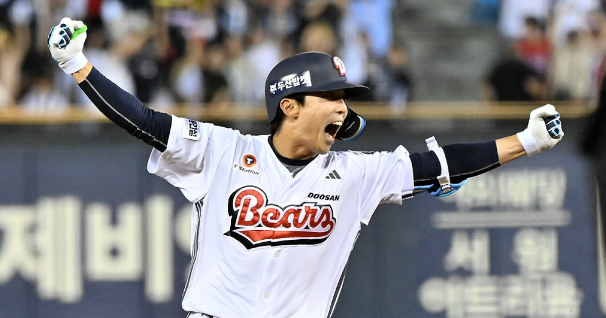 '김도영 투런포 빛 바랬다' KIA 955일 만의 9연승 무산…두산, 10회말 '이유찬 끝내기' 5-4 승→3연패 