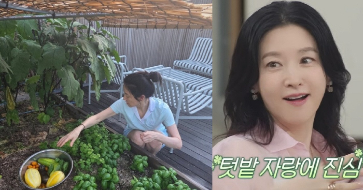 이영애, 74세 남편♥과 가꾼 텃밭 자랑..소탈한 쌍둥이 엄마 ('냉부해')