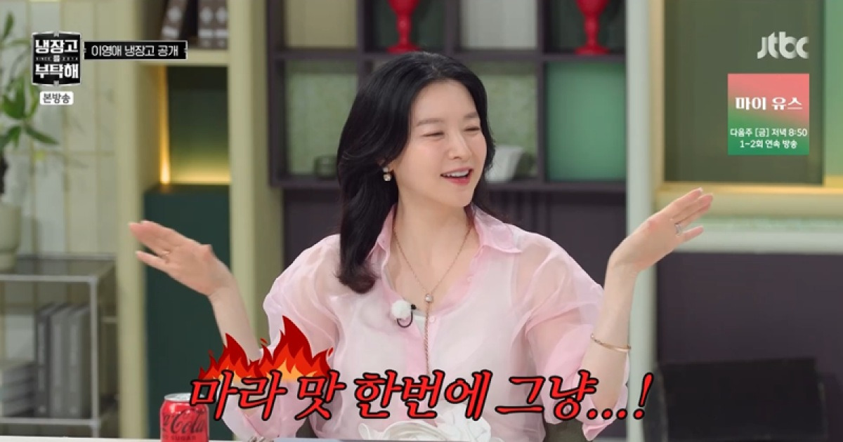 [TVis] 이영애 “쌍둥이 남매, 나만 없으면 음식 배달” 현실 육아 (냉부해)