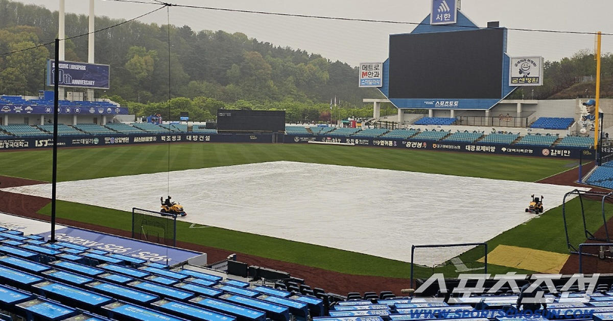 LG-삼성전 우천 취소. 박승규까지 빠졌던 삼성. 1위지만 '비야 고마워'[대구 현장]