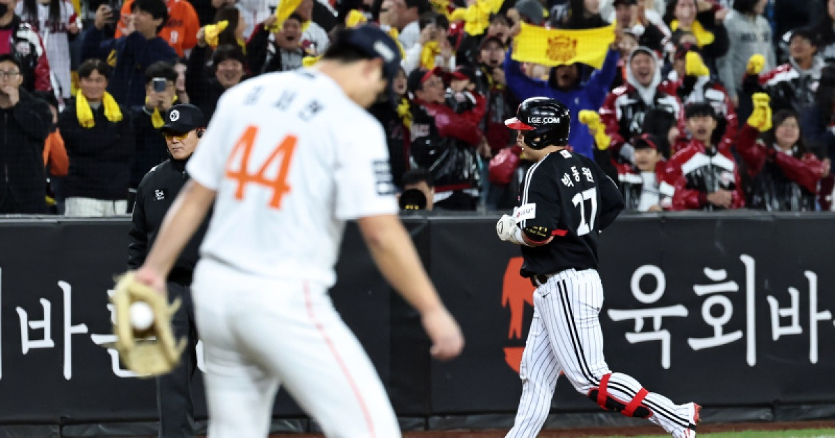 한화 김서현, 또 9회 피홈런...버티지 못하고 임무 완수 실패 [KS4]