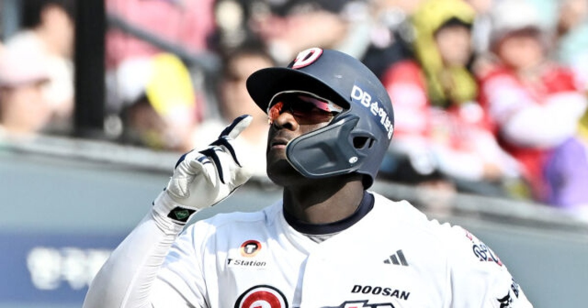 “한발, 두발, 세발, 네발을…” 두산 외인타자 미스터리 스텝, 김원형 남모를 속앓이? 안 그러겠