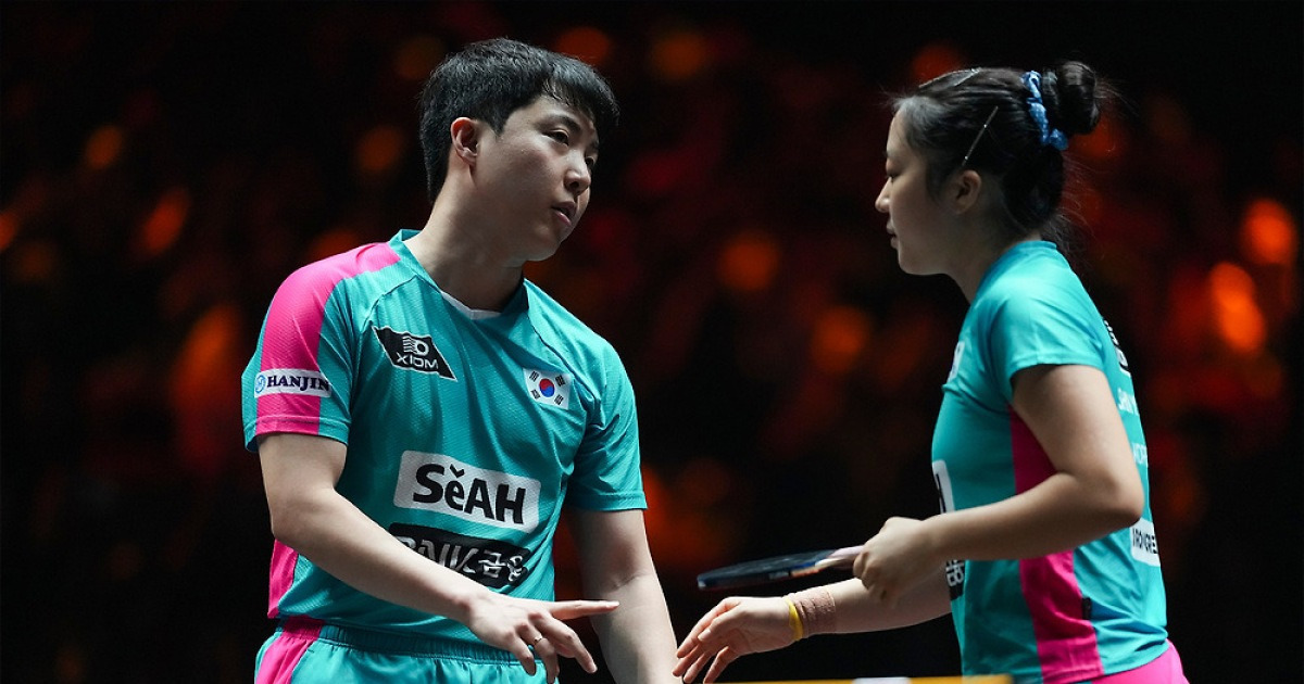 '올림픽 콤비' 신유빈·임종훈, 왕중왕전서 2연승