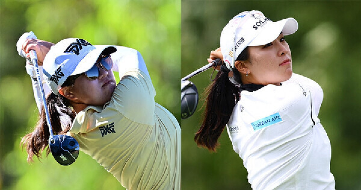 윤이나와 장타 맞대결 오스턴 김, LPGA 통산 첫 1라운드 단독 선두