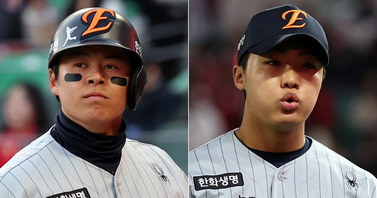 노시환·정우주 슬럼프 빠졌나… 심상찮은 한화 투타 핵심 라인