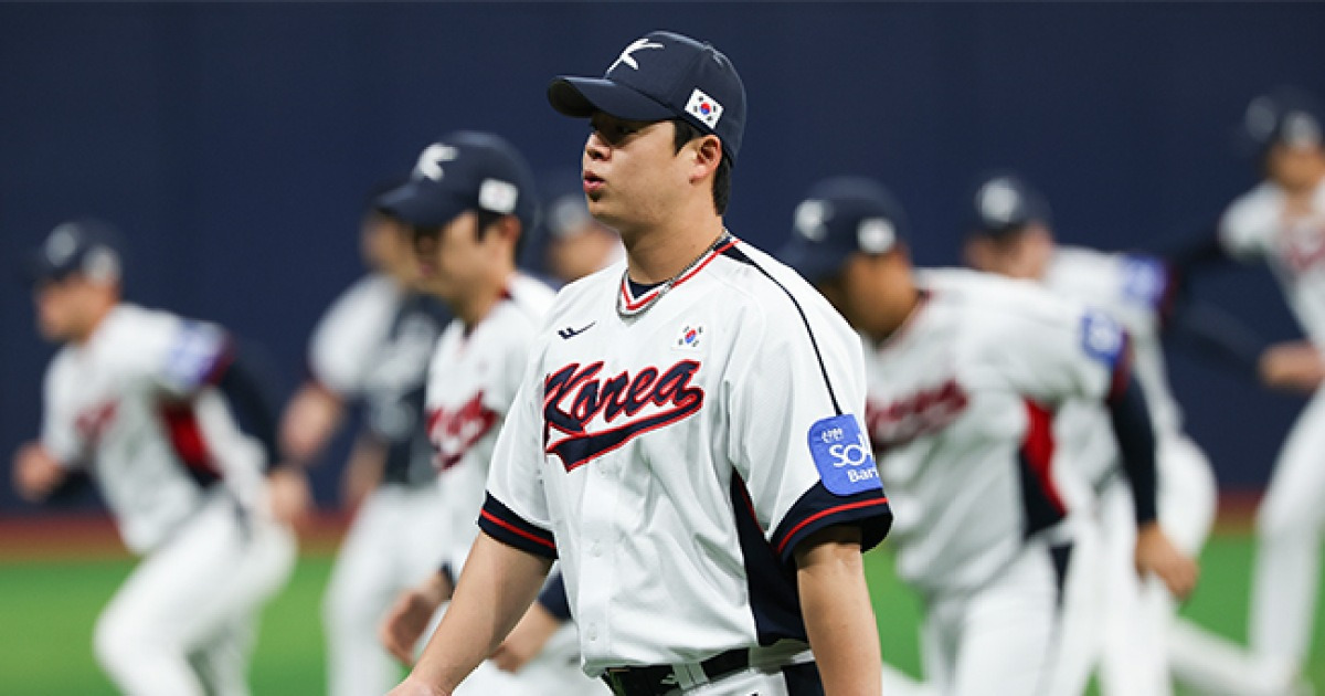 '4번 타자' 노시환, 체코전 4타수 무안타 침묵…승리에도 웃지 못했다