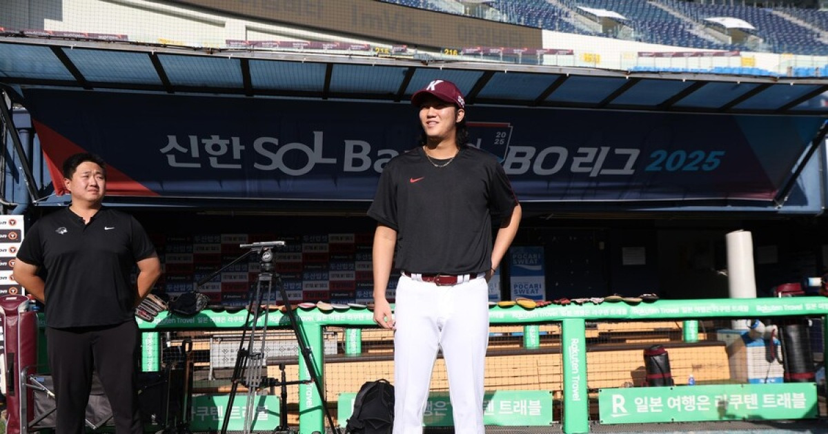 '안우진이 후배 자리 뺏는다' 논란에…설종진 대행 "전혀 지장 없다, 젊은 선수들 이미 기회 많이