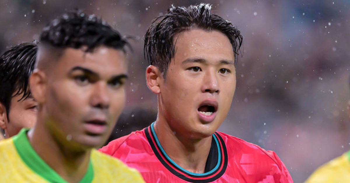 대표팀 주전 센터백 도약한 김주성, 5실점에 "똑같은 실수 반복 말아야" [브라질전 대패]