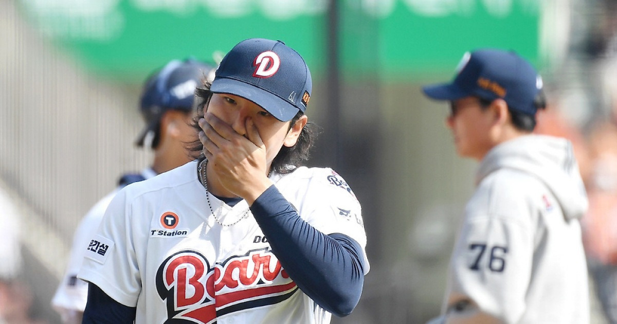 세상에 156km짜리 실투도 있나...곽빈 통한의 피안타 재구성, 와 야구 어렵다 [인천 현장]