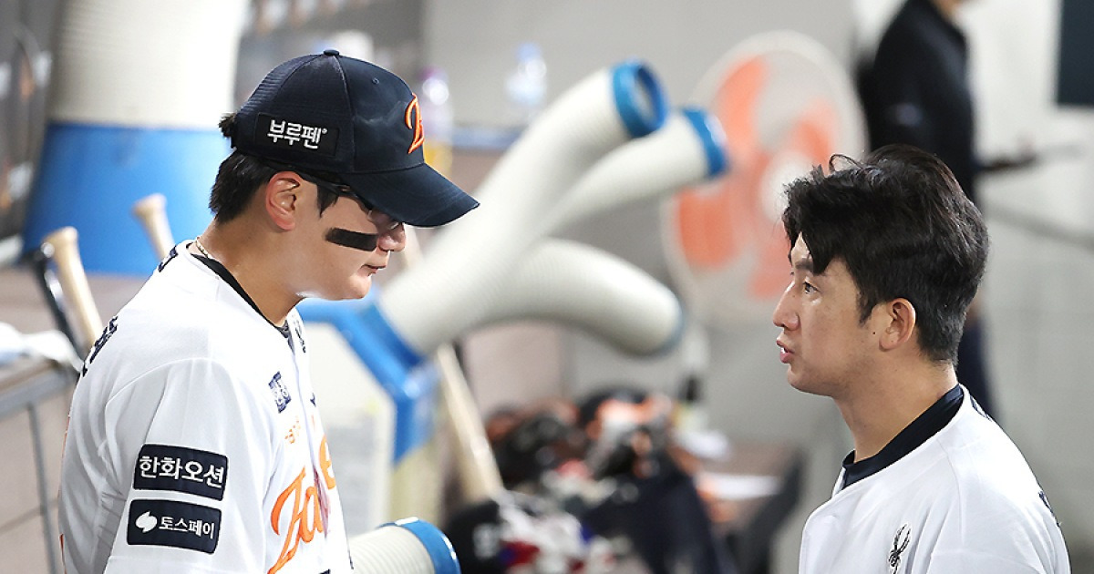 김서현 충격의 2G 연속 붕괴→최재훈이 한화 선수 여럿 살렸다… 김경문이 특별히 생각한 '1승'