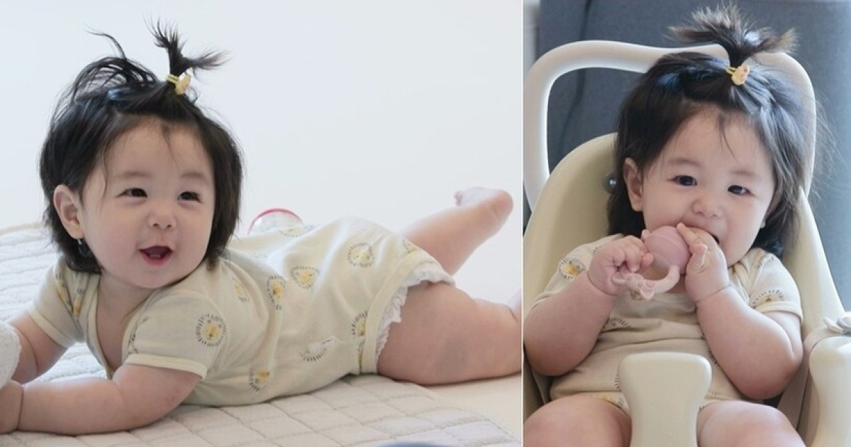 심형탁子 하루, 벌써부터 완성형 아이돌 미모…사과머리 변신('슈돌')