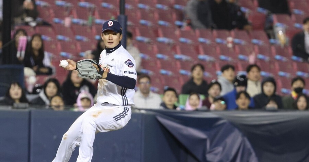 뼈아픈 실책, 감독은 감싸줬다…"안재석 잘하려다 그랬다, 이렇게 성장하는 것"