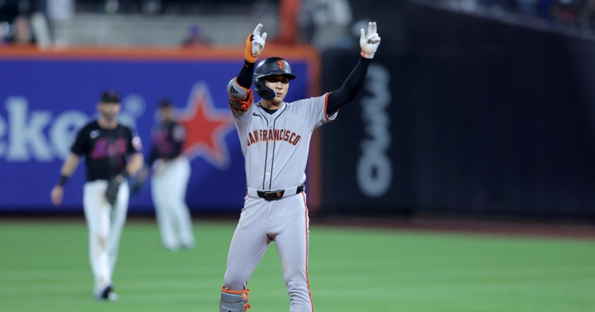 ‘6일 만이야’ 이정후, 뉴욕 메츠전 ‘시즌 23호 2루타’ 폭발-3G 만에 안타…SF도 연장 접전 끝 