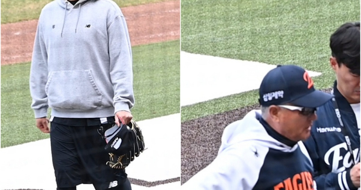 KT 유니폼 입고 대전 온 한승혁, 스승에게 바로 다가가지 못한 이유는?[대전 현장]