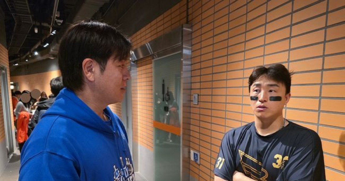 “(한국시리즈에) 간 김에 꼭 우승하길” 강민호, 손아섭에게 전한 진심 [PO5]