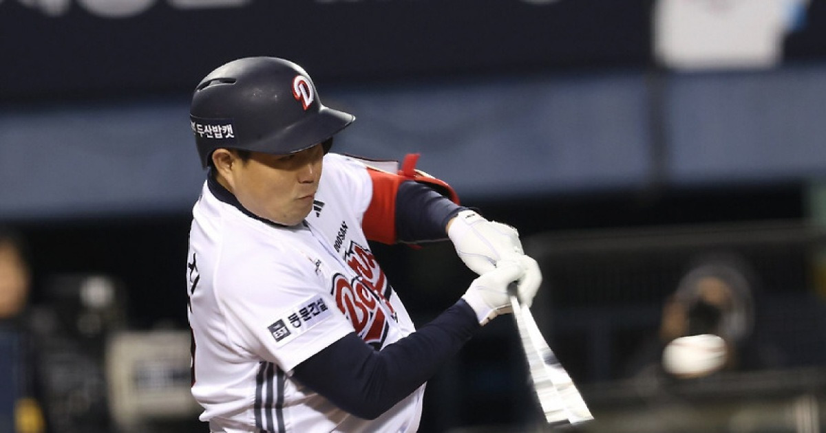 타율 0.094 추락에 포일·주루 참사까지…'국보급 안방마님' 양의지, '붙박이 4번'도 부담스럽다