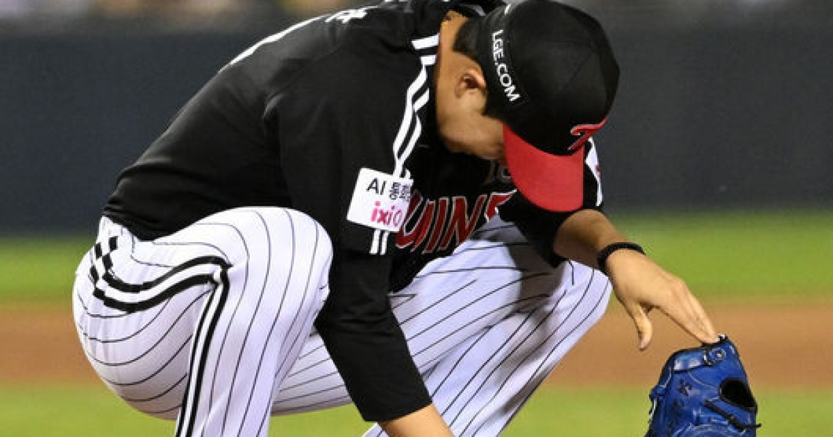 'LG 초비상' 마무리 유영찬, 팔꿈치 부상으로 주저앉다...오늘 병원 검진 결과→LG 우승이 달렸다