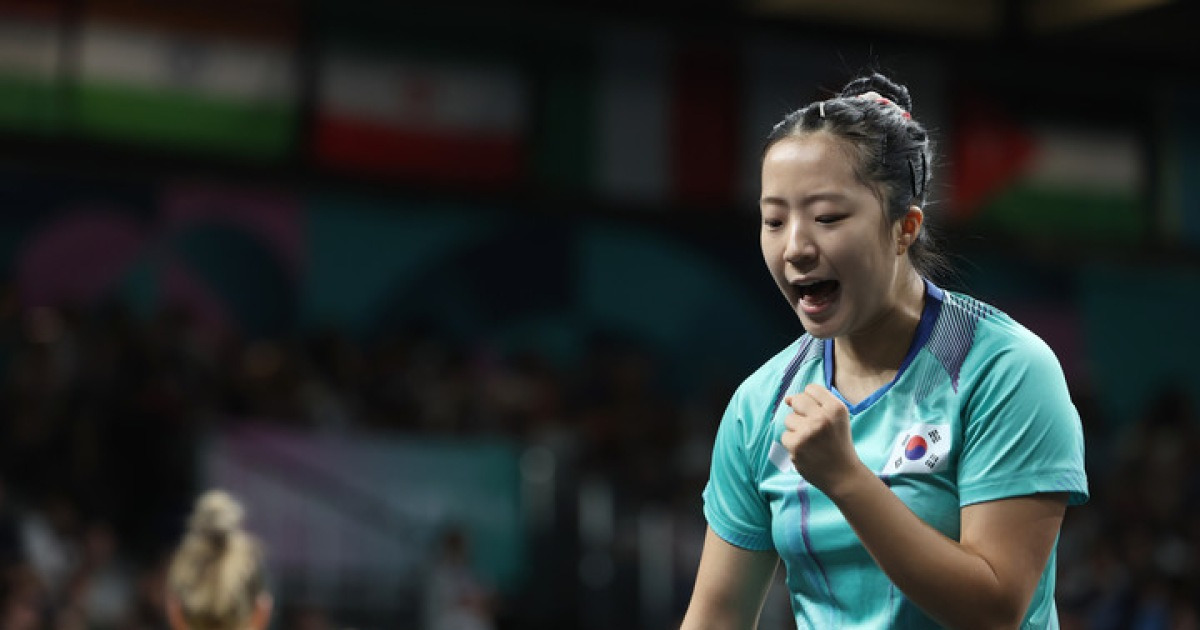 韓 여자탁구 주축 신유빈, 대만 황이화 꺾고 WTT 프랑크푸르트 대회 16강 진출