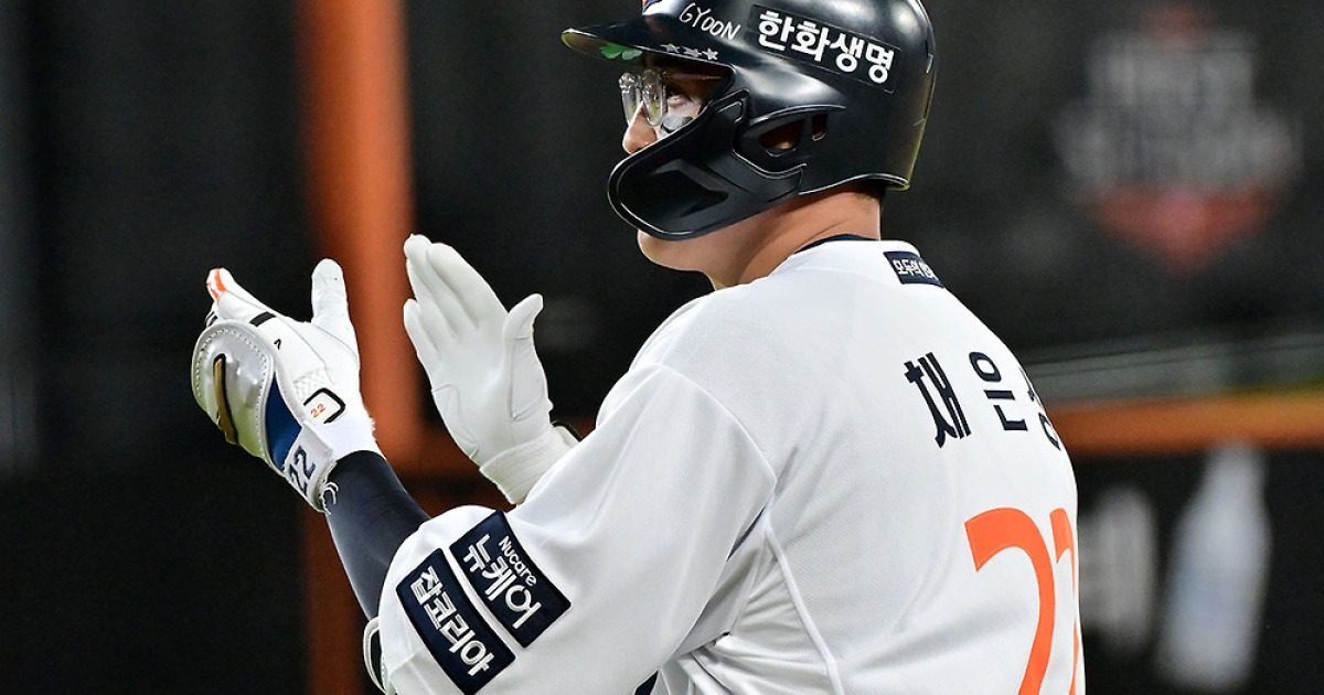 '캡틴' 채은성 "초반만 해도 앞이 안 보였는데…KS 왔다는 것도 대단해, 우리 선수들 자랑스럽다" 