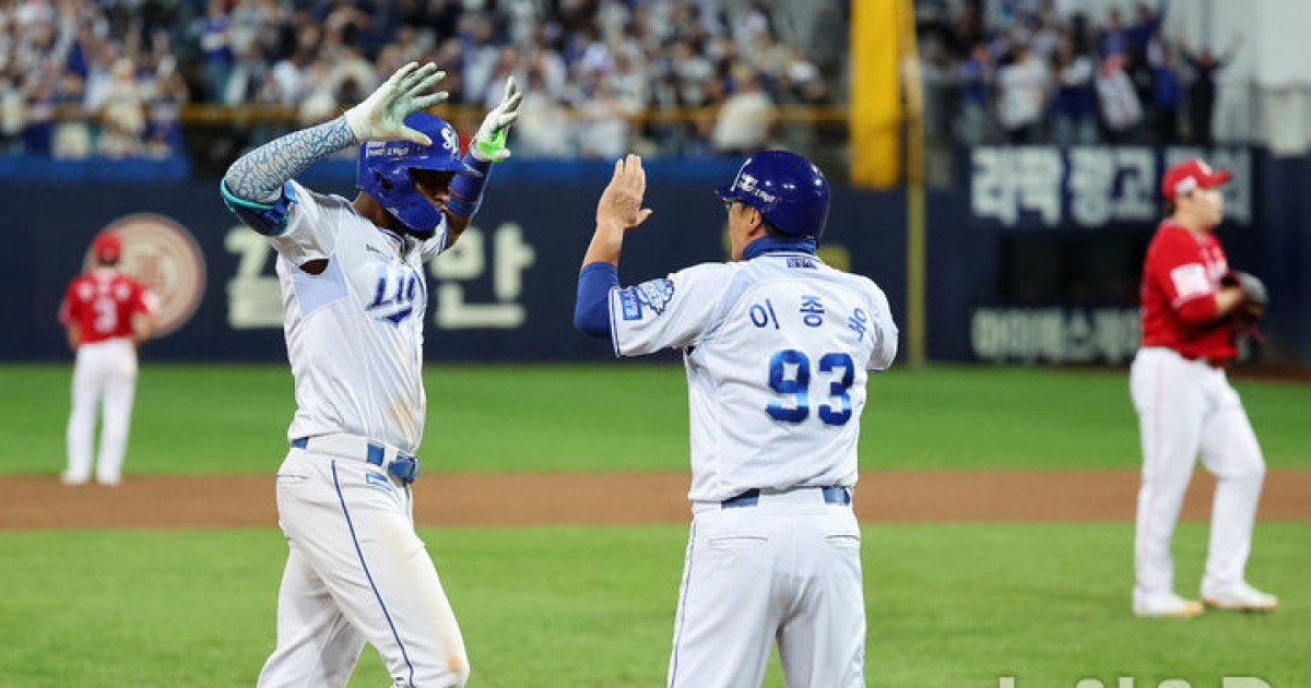 삼성 PO행 결정지은 디아즈 "내 선수 인생 통틀어 최고의 홈런"(종합)[준PO]