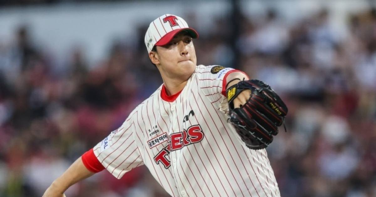 정해영 152km 깔끔 홀드→성영탁 4아웃 첫 1점차 SV...역전 2연승 이범호 "정해영이 본연의 모습으로