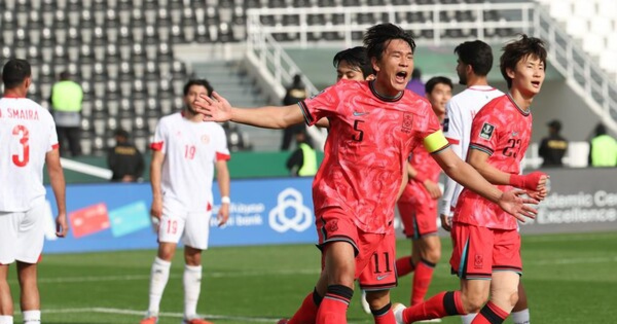 '1-2→4-2 대역전극' 한국 U-23. 레바논 잡고 대회 첫승 신고 [U23 亞컵]