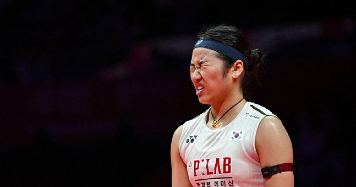 '2년 전처럼' 혼신의 부상 투혼, '조금만 참자' 안세영은 허벅지를 내려쳤다→결국 'GOAT' 엔딩