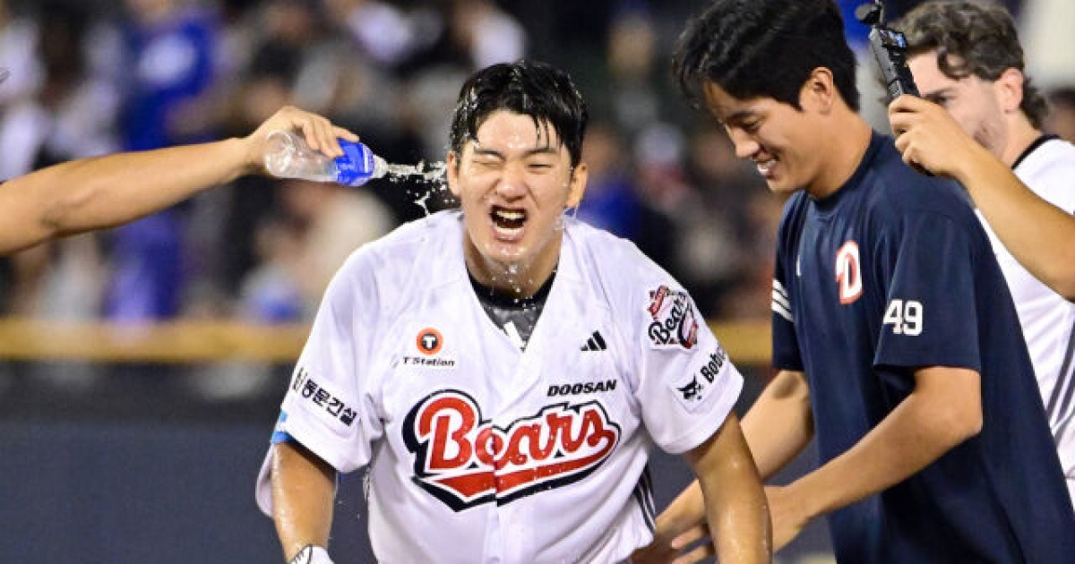 '5:0→6:6→7:6' 정수빈 거르고 안재석 10회 끝내기... 두산, 삼성에 힘겨운 승리 '5연패 탈출' [MD잠실