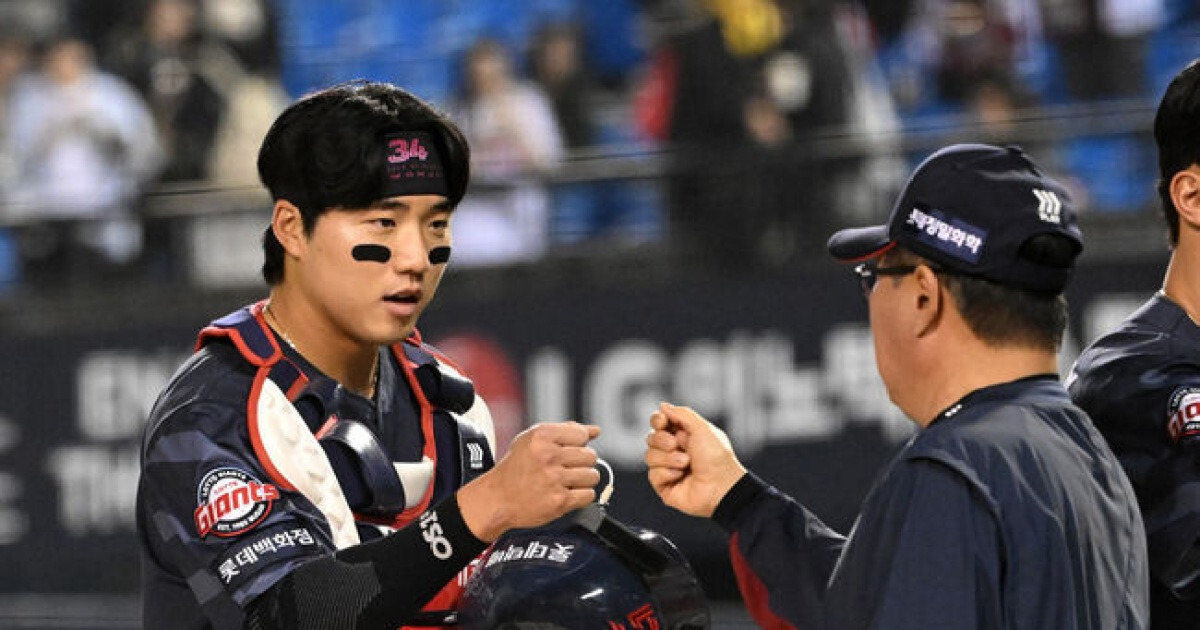 '경엽볼' 시도조차 못한다…'주전 포수' 손성빈 효과인가, 순식간에 안방 세대교체까지?