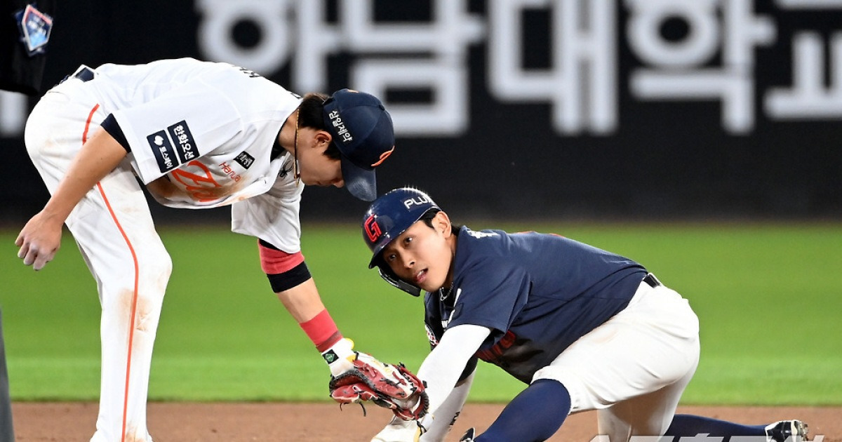 김경문 감독, 허인서 적극 보호 → "어떤 주전 포수도 도루 3개 줄 수 있다" 대형 유망주 향한 애